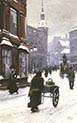 A Street Scene In Winter